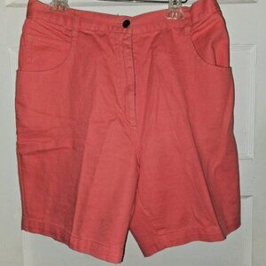 * HUNTER’S RUN Coral Denim Shorts Ladies H2 Size 12-14